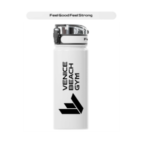WATER BOTTLE -METAL- WHITE